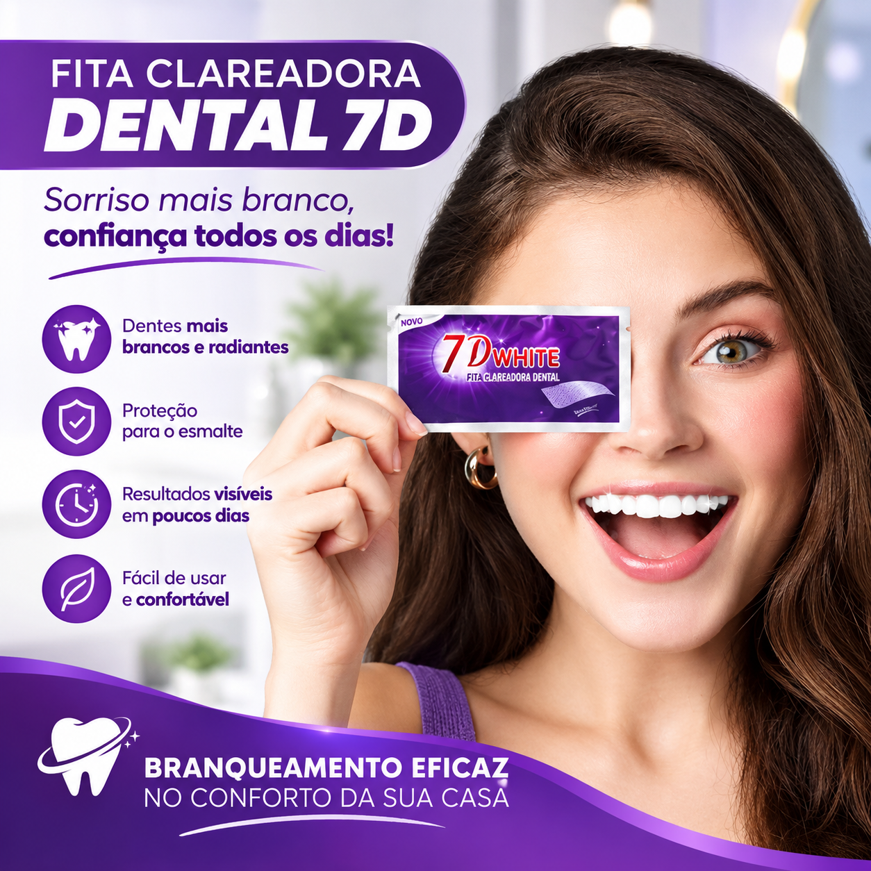 pack 7 tiras branqueadoras