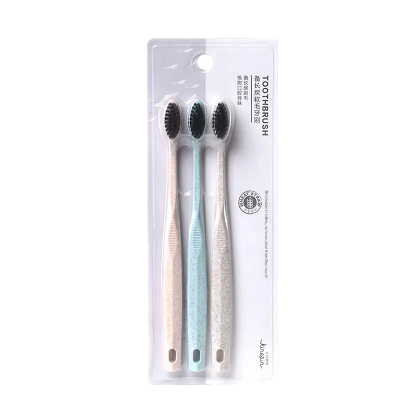 Kit 3 Escovas de Dente Ecológicas