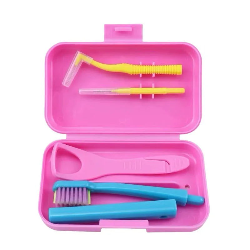 conjunto de viagem de higiene e limpeza