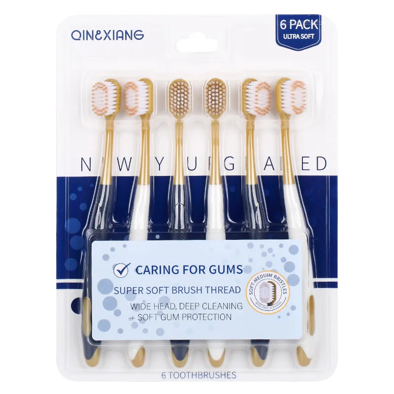 Kit com 6 ou 12 escovas de dente