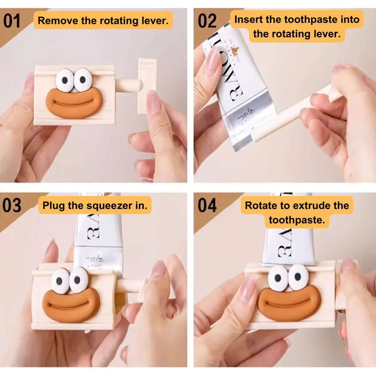🦷 Dispensador e Espremedor de Pasta de Dentes