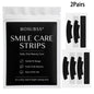 Tiras Clareadoras de Dentes, 2 ou 6 Pares de Tiras para Cuidados com o Sorriso,