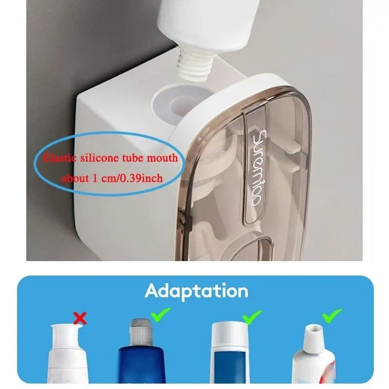 🦷 Dispensador Automático de Pasta de Dentes com Suporte