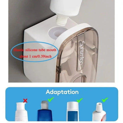 🦷 Dispensador Automático de Pasta de Dentes com Suporte