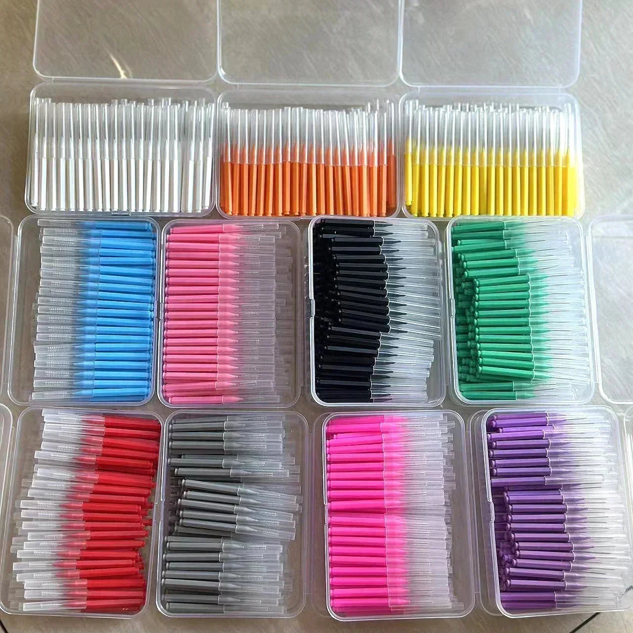 Escovas Interdentais 100 Unidades – Escovilhão Dental para Limpeza dos Dentes