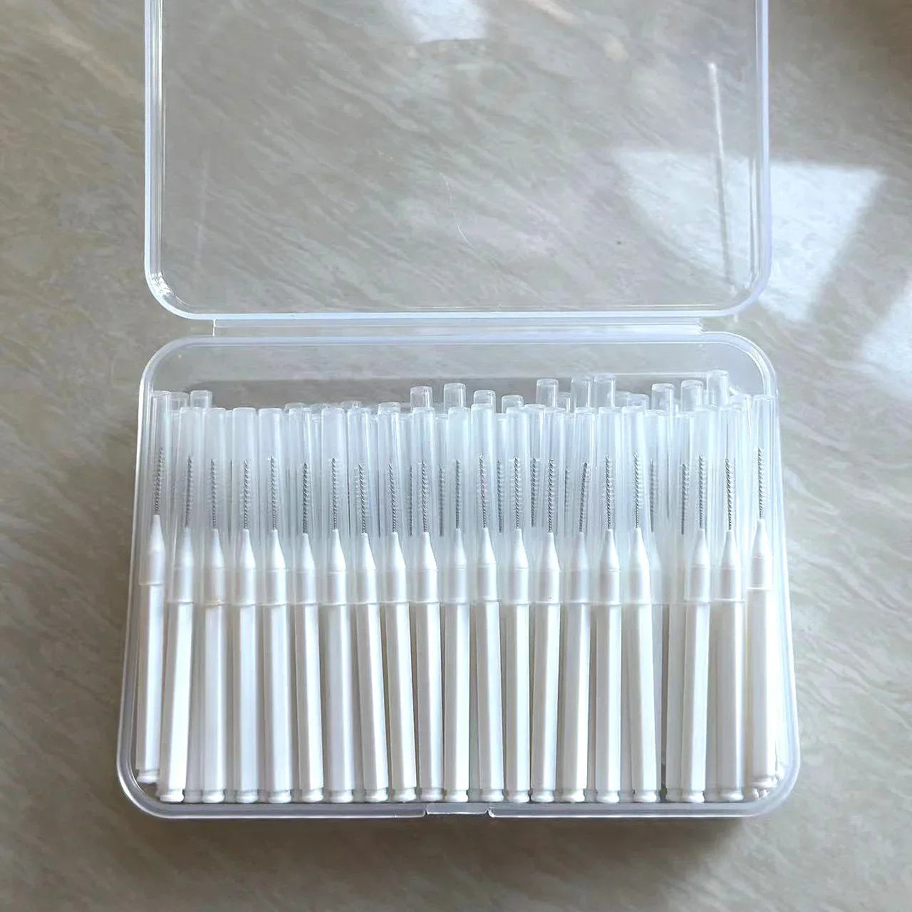 Escovas Interdentais 100 Unidades – Escovilhão Dental para Limpeza dos Dentes