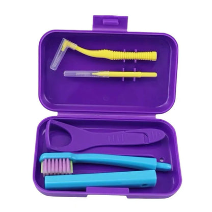 conjunto de viagem de higiene e limpeza