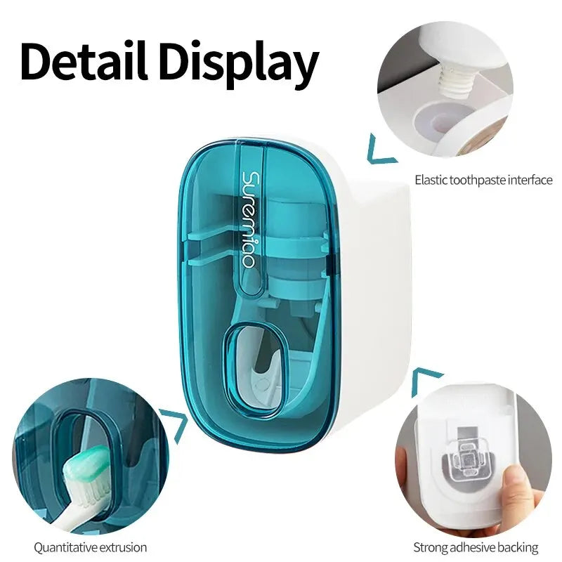 🦷 Dispensador Automático de Pasta de Dentes com Suporte
