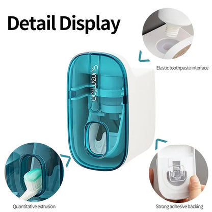 🦷 Dispensador Automático de Pasta de Dentes com Suporte