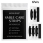 Tiras Clareadoras de Dentes, 2 ou 6 Pares de Tiras para Cuidados com o Sorriso,